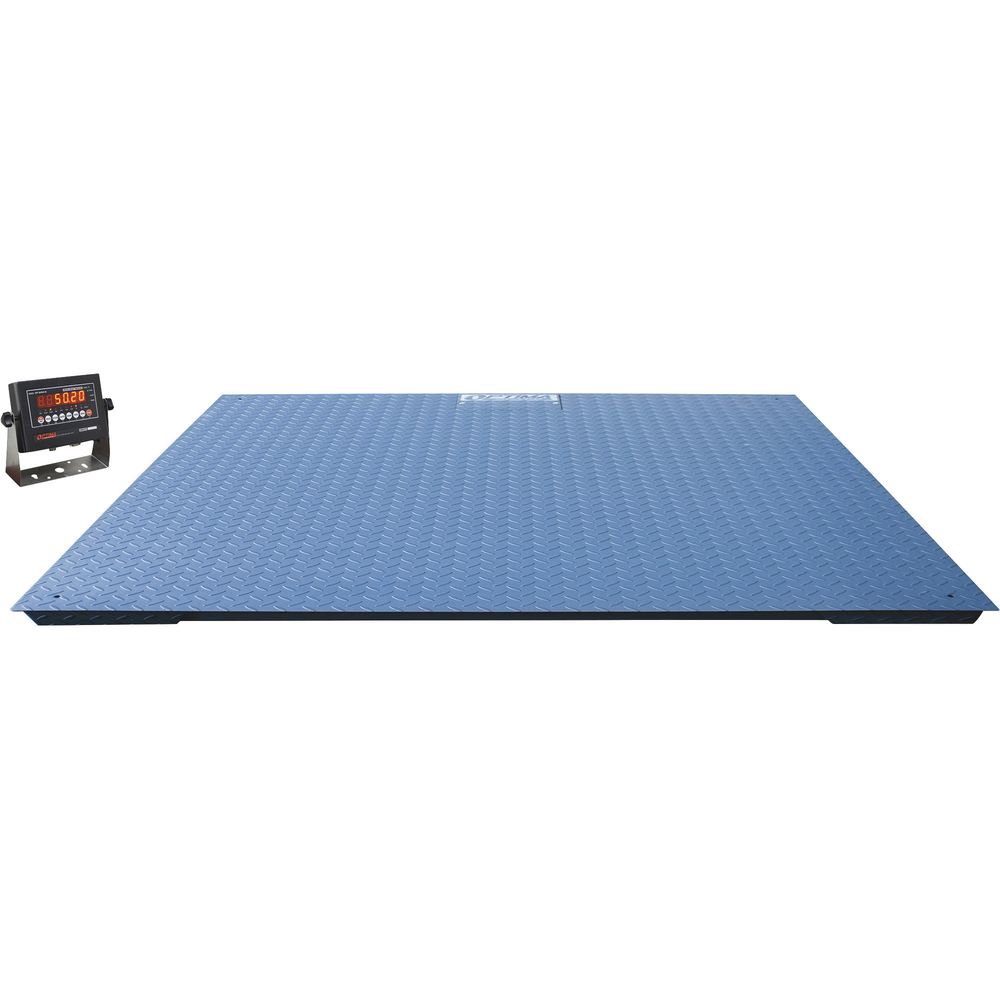 Optima Scale 96in. x 48in. Industrial Floor Scale, 10,000-Lb. Weight Capacity, 2-lb. Display Increments, Model# OP-916-4X8-10K